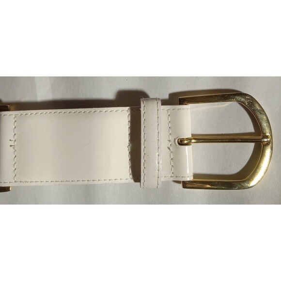 Vintage Milly Genuine Leather Gold Ring Belt